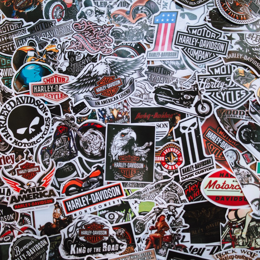 SÊT 100 STICKER CHỦ ĐỀ HARLEY DAVIDSON