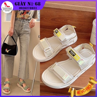 Sandal nữ quai dán fin hàn quốc quai 3 màu hot trend...