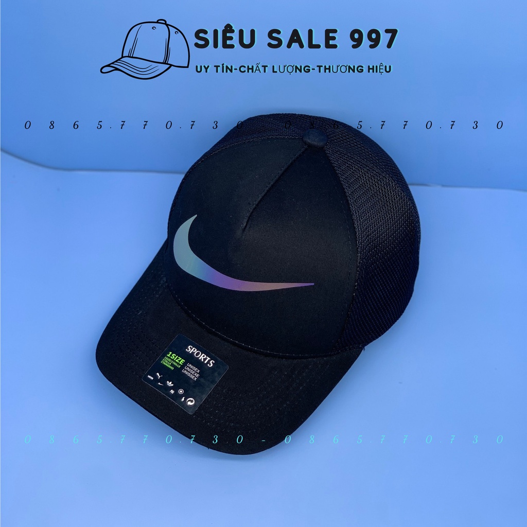 NÓN LƯỠI TRAI PHẢN QUANG MÓC NAI 7 MÀU CAO CẤP SIÊU ĐẸP 2 MÀU