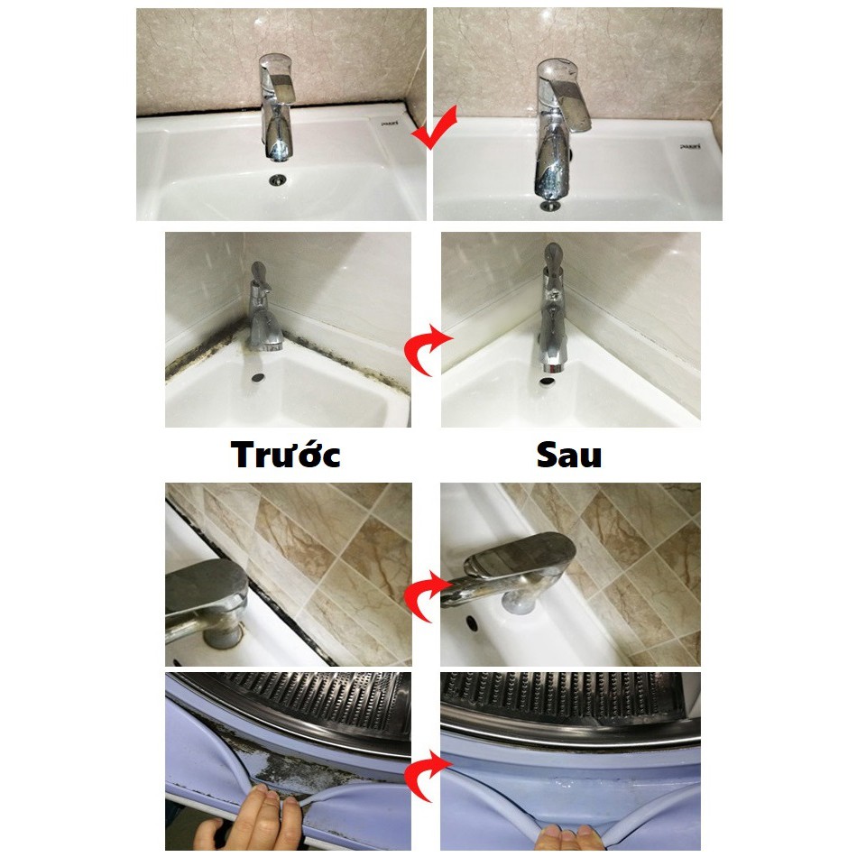 Tẩy Mốc Dạng Gel Dung Tích 120ML TẨY MỐC CAO SU, NHỰA, SILICON TUÝP ĐỎ