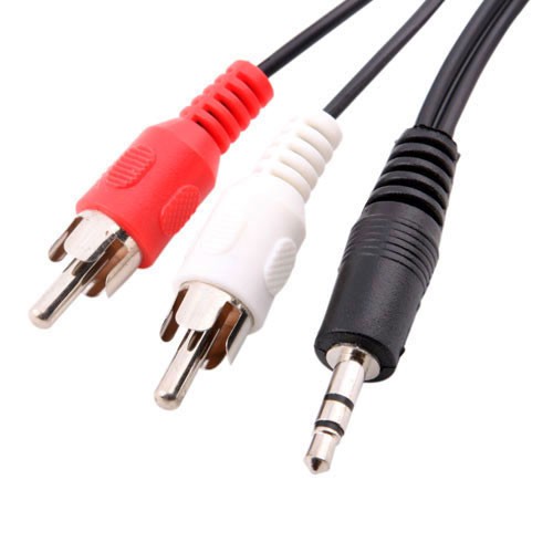 Cáp Chuyển Đổi Aux 3.5mm Sang 2 Rca Mp3 4.5ft