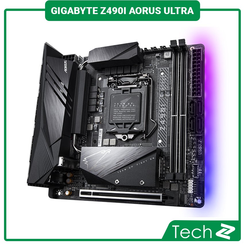 Mainboard GIGABYTE Z490i AORUS ULTRA (Intel Z490, Socket 1200, Mini ITX, 2 khe RAM DDR4)