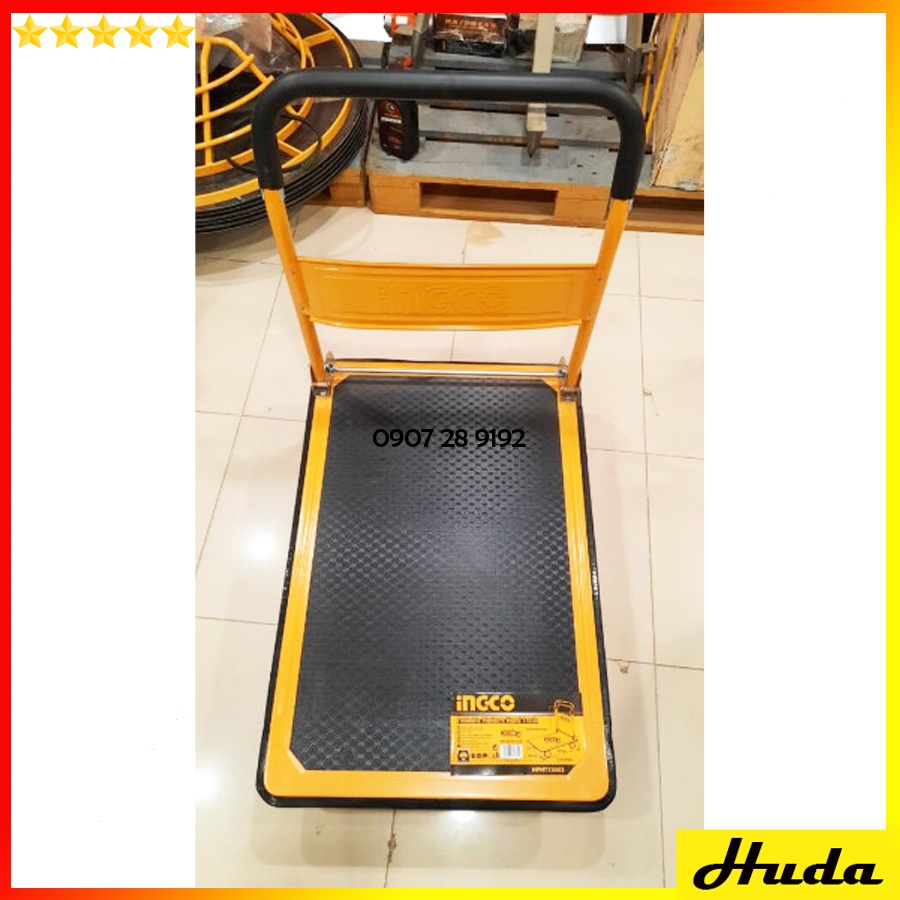 Xe đẩy hàng gấp gọn TOTAL tải trọng 300kg sàn 100% bằng thép tay cầm gấp gọn có miếng chống trơn