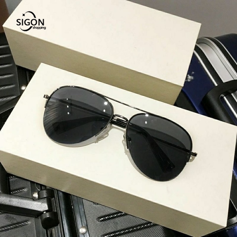 Kính Mát Nửa Gọng Màu Nâu Thời Trang