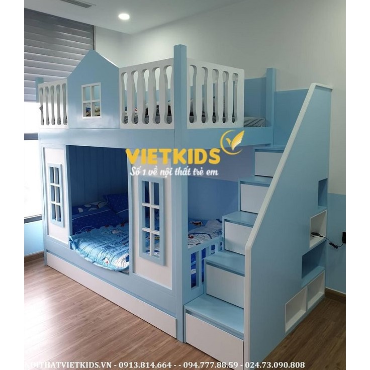 Giường Tầng Trẻ Em - Chủ đề ngôi nhà xinh xắn GT.055