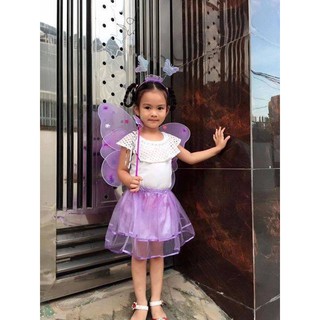 Combo 5 bộ cánh bướm cho bé ( chỉ còn tím )