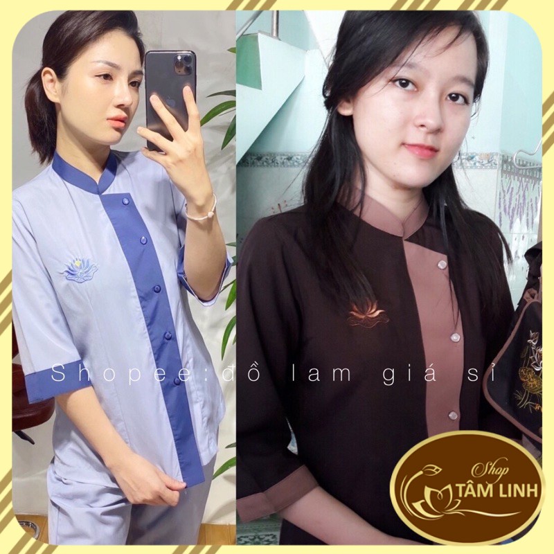 Áo Lam Đi Chùa # LÃNH TỤ PHỐI NỮ GIÁ RẺ VÔ ĐỊCH