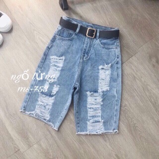 ☀️ quần jeans ngố rách nhiều