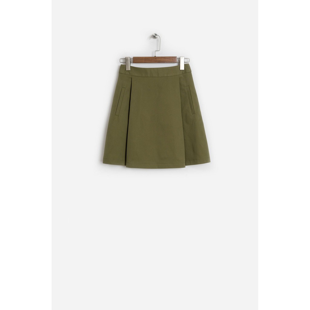 Chân xếp ly ngắn nữ MADELEN dáng chữ A vải cashmere | BigBuy360 - bigbuy360.vn