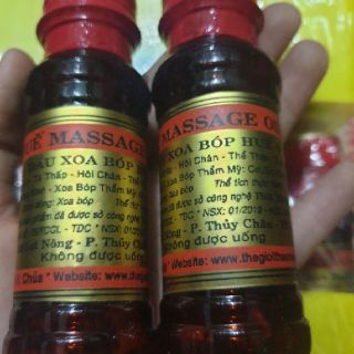 DẦU MASSAGE HUẾ# Chai 60ml# HSD 36 tháng