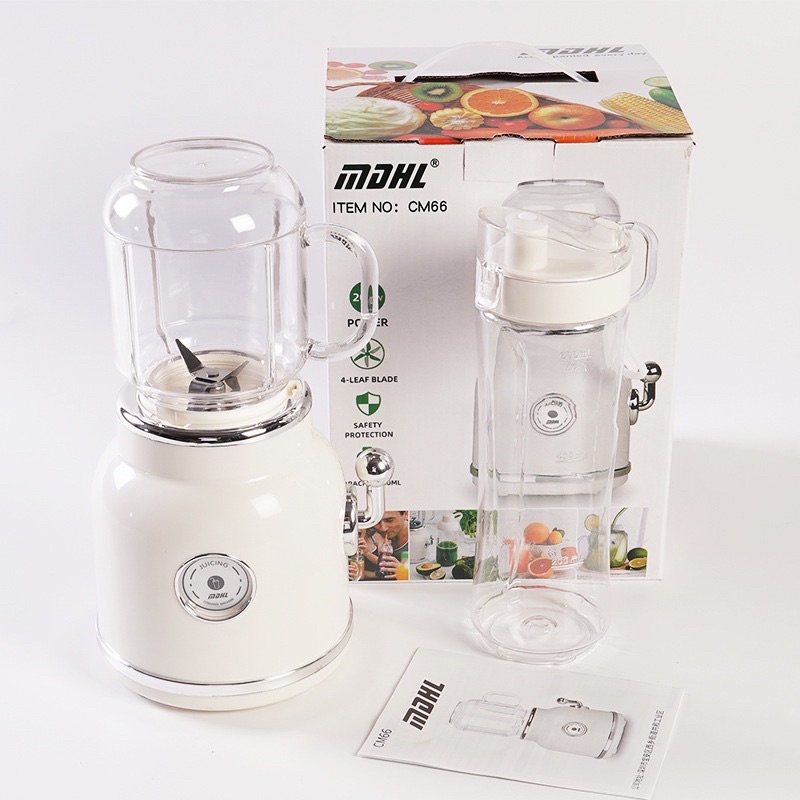 Máy xay sinh tố trái cây dáng cổ điển,tặng kèm bình dung tích 600ml,nhỏ gọn mini,công suất mạnh. Máy xay đa năng