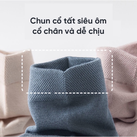 Vớ thể thao bằng cotton màu sắc đơn giản cho nam