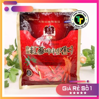 Kẹo hồng sâm Hàn quốc bổ sung vitamin tốt sức khỏe loại 200g