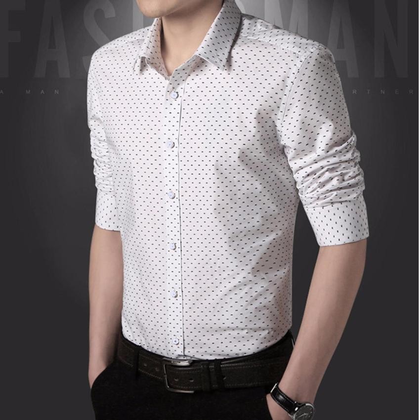 Áo Sơ Mi Nam HOT HIT Hoa Tiết Chấm Bi VINETO Dáng Ôm Cổ Bẻ | BigBuy360 - bigbuy360.vn