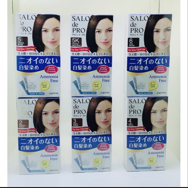 Thuốc nhuộm tóc Salon De Pro phủ bạc