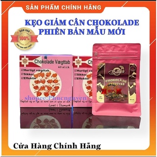 Kẹo Socola giảm cân Chokolade Vaeqttab Đan Mạch phiên bản mới màu hồng Date mới