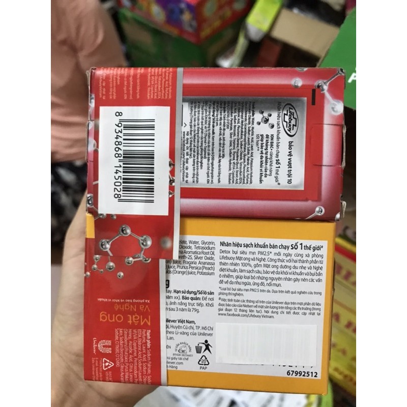 Xà phòng bánh lifebouy 90g mua 3 bánh tặng 1 tuyp KĐR 30g