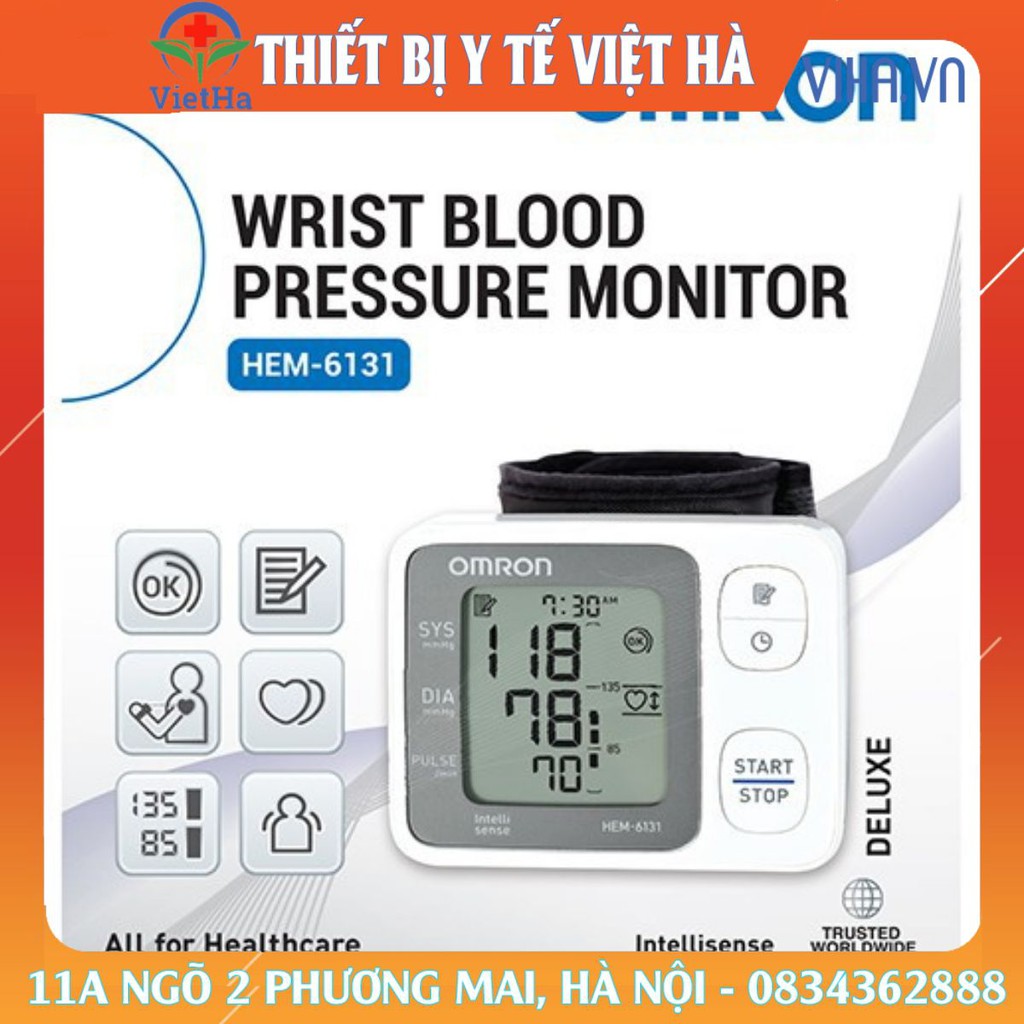 Máy đo huyết áp cổ tay OMRON HEM 6131 - Nhật Bản