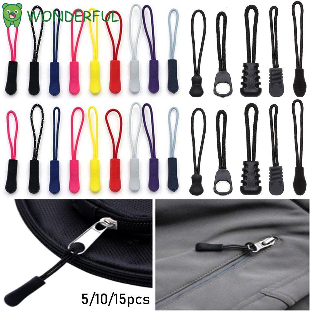 Set 5/10/15 dây buộc khóa kéo chất lượng cao thay thế cho quần áo túi vali lều balo sử dụng khi đi du lịch ngoài trời