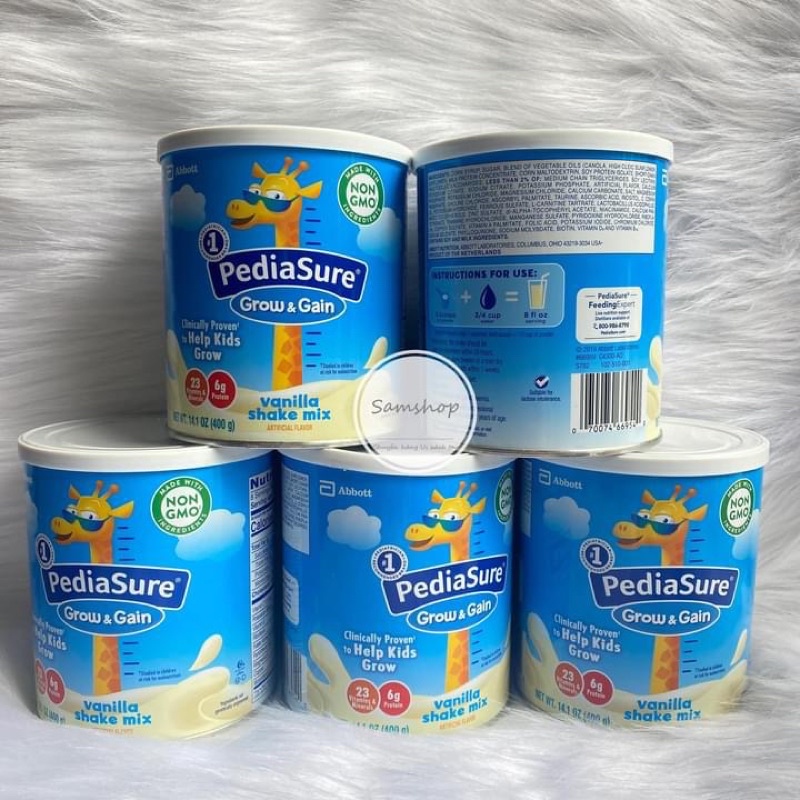 Sữa Bột Pediasure Grow & Gain 400g Mỹ cho trẻ 1-13 tuổi- Hàng Bay Date 05/24-2025