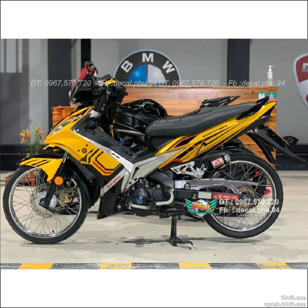 Tem Rời Exciter 2006-2010 vàng đen (J)