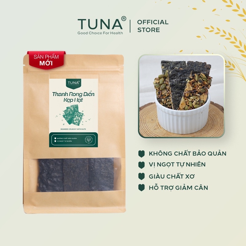 Thanh Gạo Lứt Chà Bông/ Rong Biển Kẹp Hạt By Tuna
