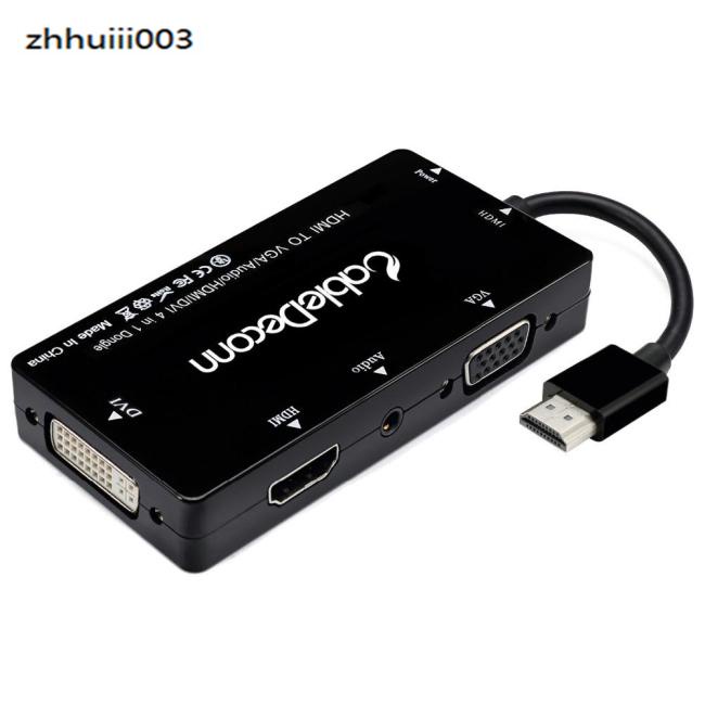 Cáp Chuyển Đổi Cổng HDMI 4 Trong 1 Sang VGA DVI