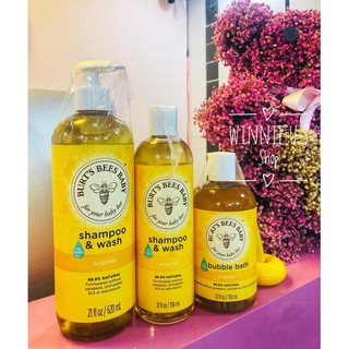 Sữa Tắm gội cho bé Burt's Bees Baby  - 99.9% NATURAL (TỰ NHIÊN)
