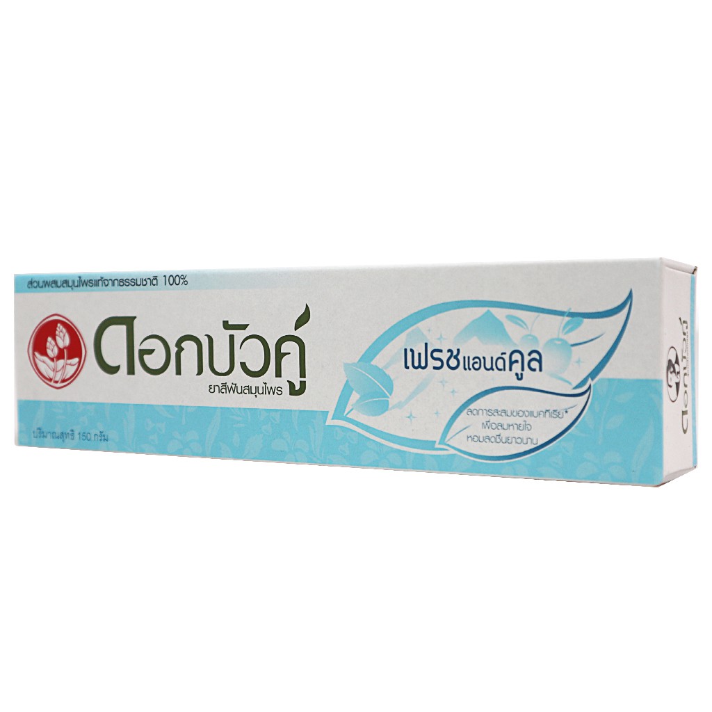 Kem đánh răng thảo dược mát lạnh Fresh Cool DOK BUA KU 150gr - hộp xanh dương - Herbal toothpaste