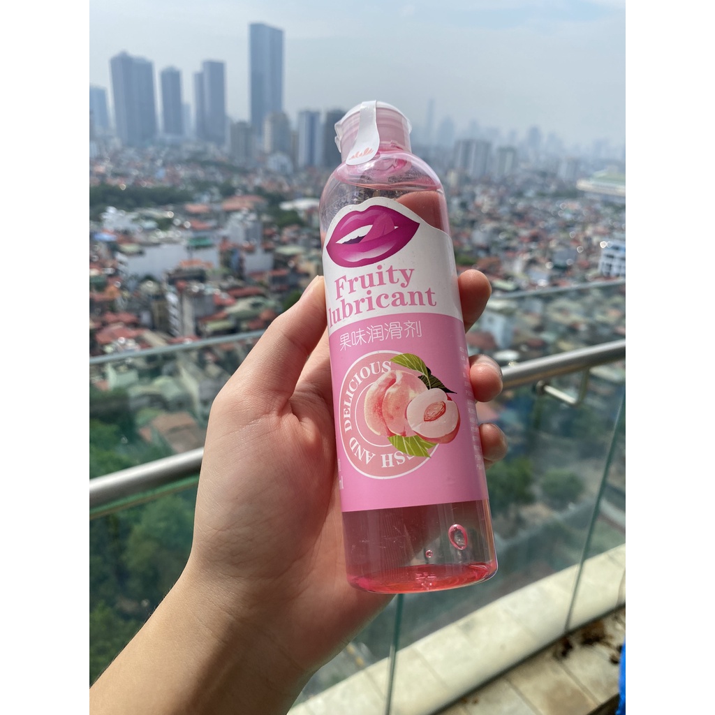 Gel bôi trơn Đào Cam Nho massage Body BJ nuốt được Fruity Lubricant chai 245ml