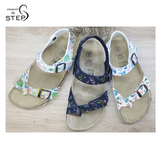 [sandal Giày đế trấu Nữ Xỏ ngón Quai Eva In hoa văn