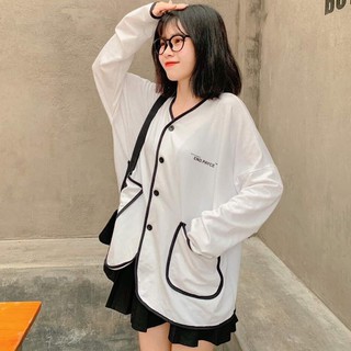 [FREESHIP] ÁO KHOÁC CADIGAN ĐEN TRẮNG KIỂU DÁNG ÁO KHOÁC NỮ ULLZANG - ÁO KHOÁC NỈ NỮ UNISEX