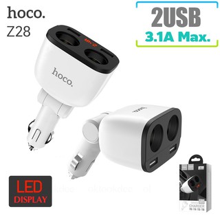 Cốc Sạc Xe Hơi Hoco Z28 Dual USB 3.1A Chính Hãng