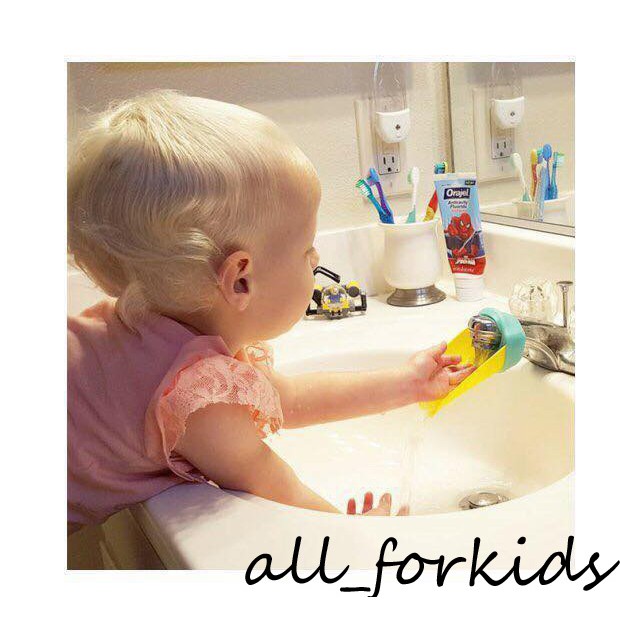 All_forkids:Máng nối dài vòi nước cho bé yêu tự rửa tay, tránh ướt tay áo, rèn tính tự lập từ nhỏ