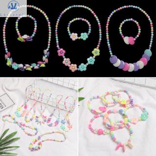 L1 1 Set Resin Plastic Beautiful Kids DIY Accessories Children Birthday Gifts Princess Jewelry Crafts Girl Beads Toys
