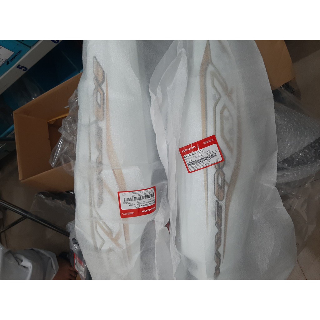 Bộ ốp sườn wave anpha 110 2020-2021 honda