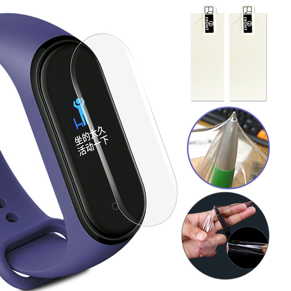 Set 2 Miếng Dán Màn Hình Chống Vân Tay Cho Xiaomi Mi Band 4 K13