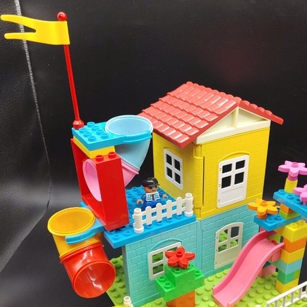 Chi tiết lắp ghép hàng rào, lá cờ , bông hoa - Vinakidstoys