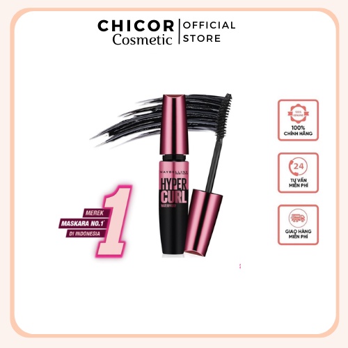 Mascara làm dài mi và cong mi Maybeline The Hyper Curl Volume Express