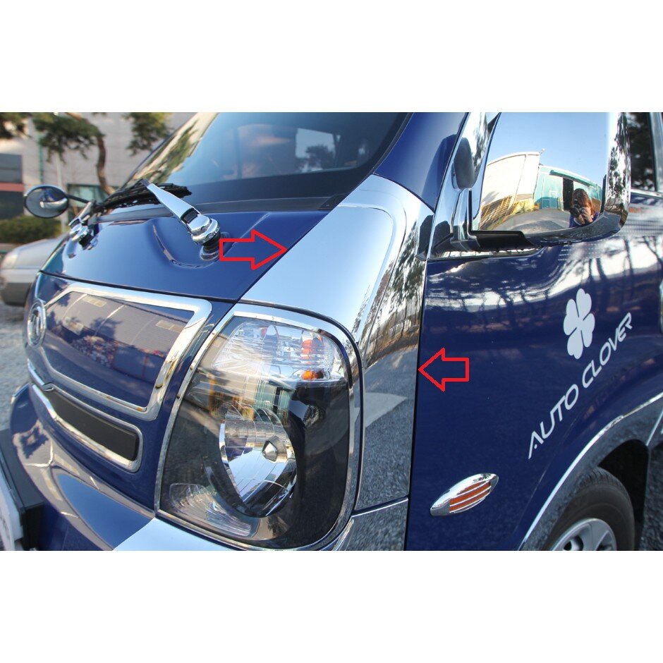 ỐP TRỤ A XE TẢI KIA K250, K200 2018 – 2021 CHROME (Hàng Korea Cao Cấp)