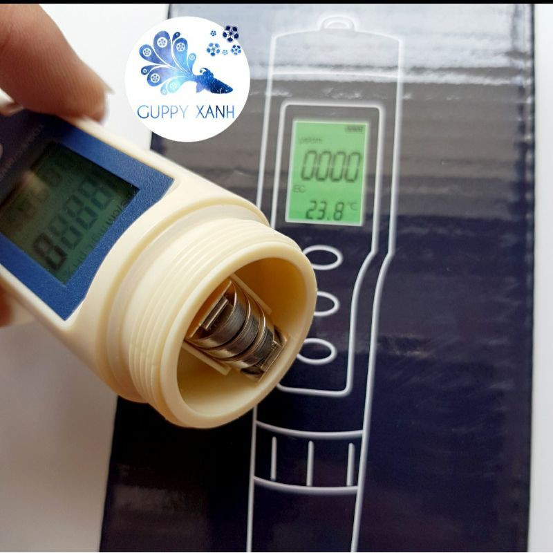 Bút đo chất lượng nước 5 in 1 - Đo pH , TDS, độ mặn, Nhiệt độ - GuppyXanh