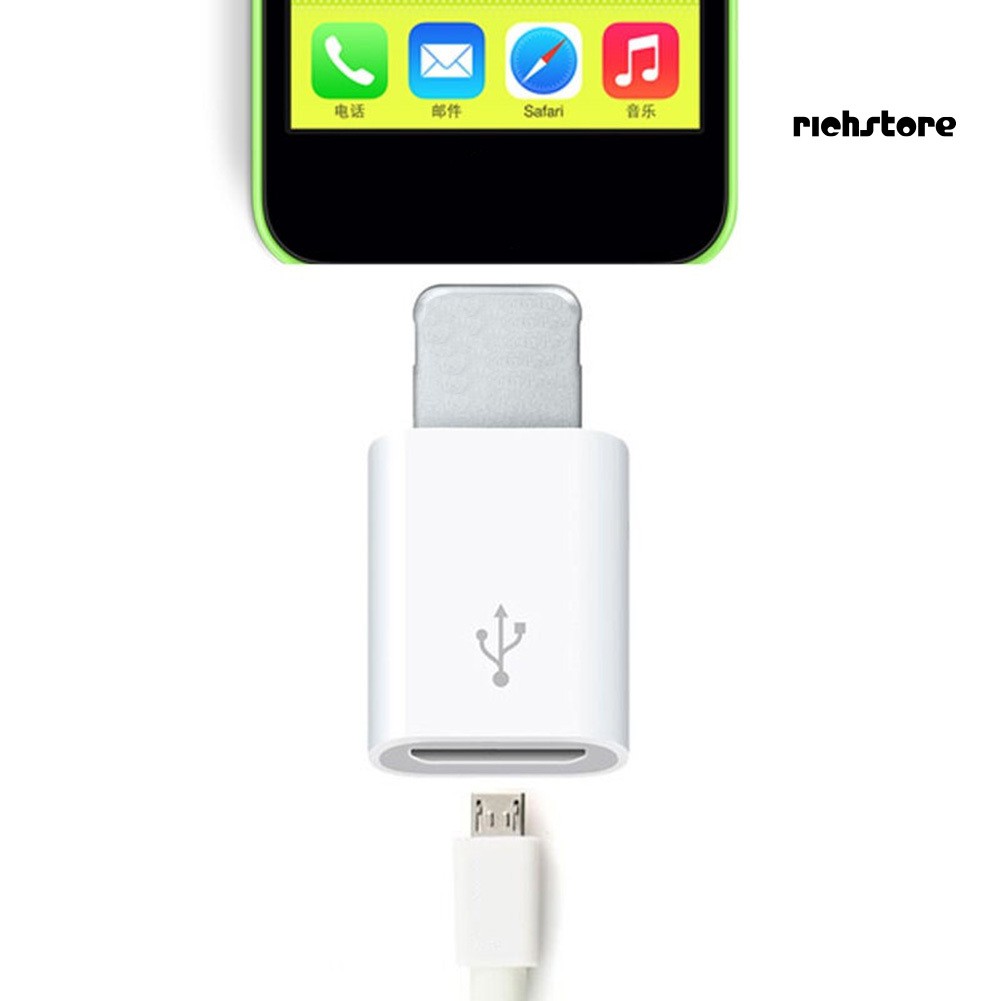 IPHONE ANDROID Đầu Chuyển Đổi Từ Cổng Usb Sang Giác Cắm Micro Usb Tiện Dụng