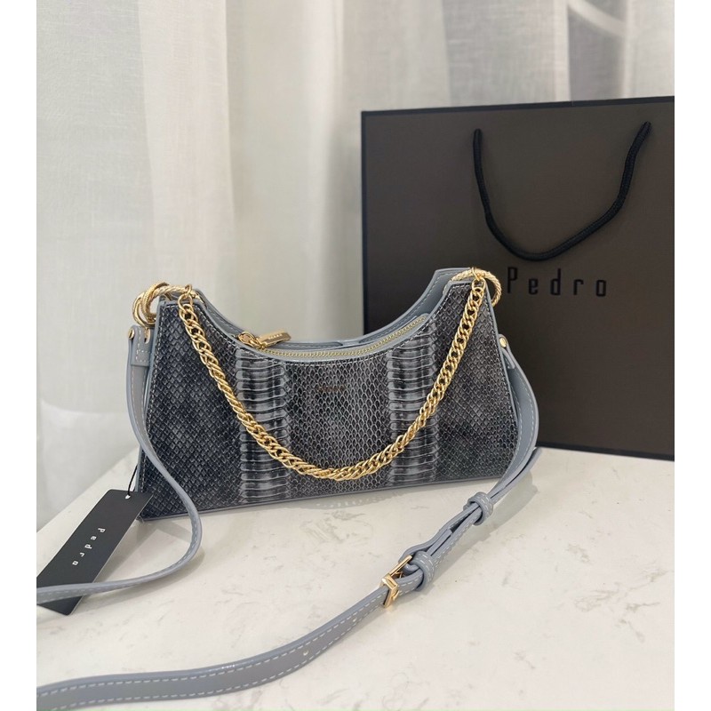 Túi kẹp nách da vân kèm dây đeo chéo size 26cm mẫu mới