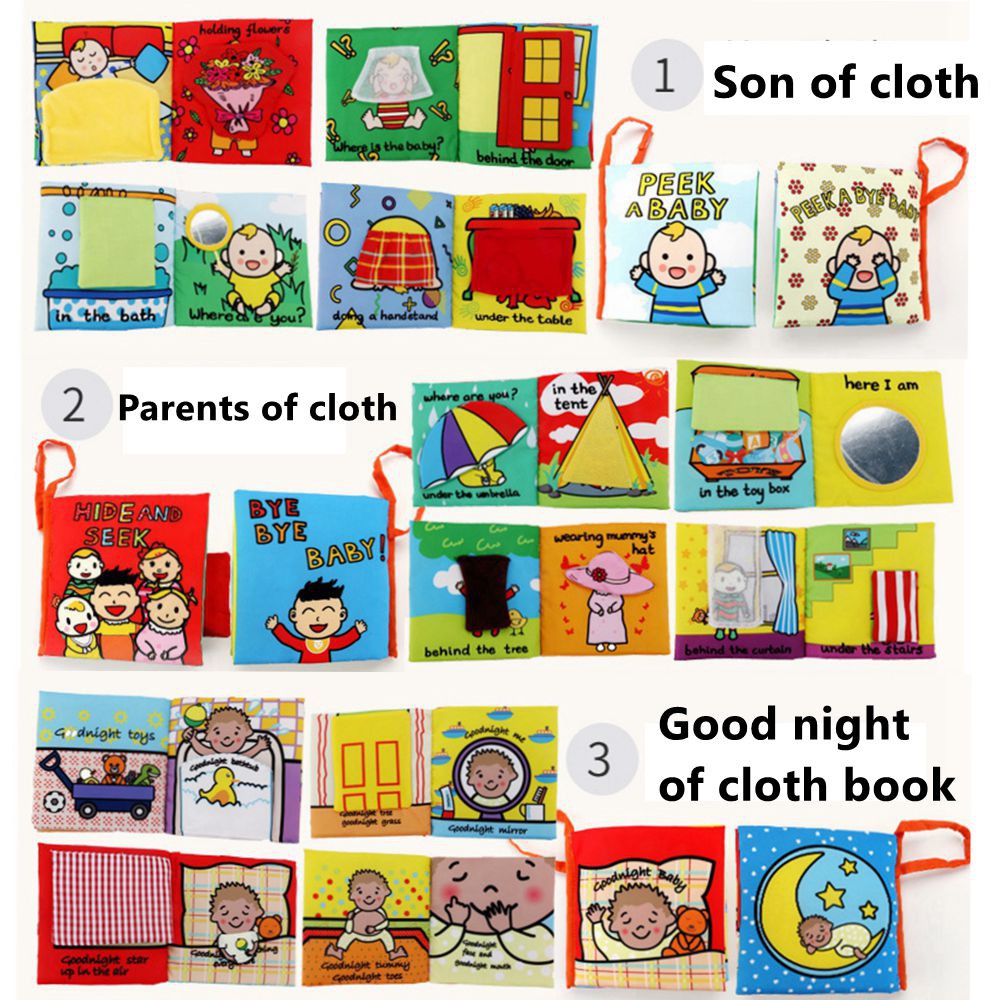 Sách Vải Mềm Mại Động Vật Giáo Dục Sớm Cho Bé Có Thể Giặt Được