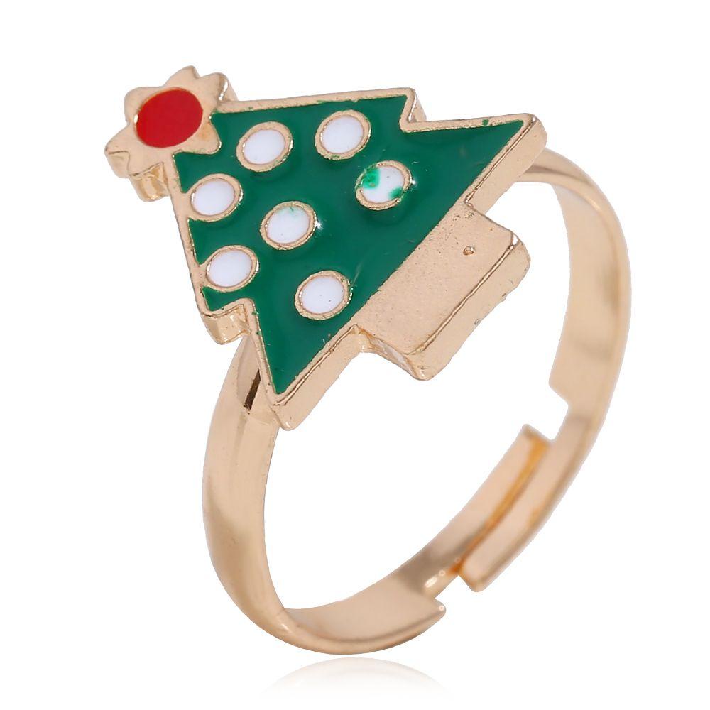 Set 5 Nhẫn / Vòng Tay / Vòng cổ Mặt Hình Ông Già Noel Mới 5 Cái
