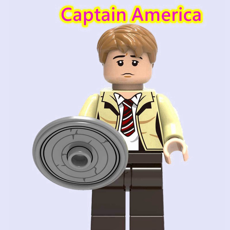 Bộ đồ chơi khối lắ́p ráp Lego mô hình nhân vật trong Captain America: Chiến binh mùa đông độc đáo