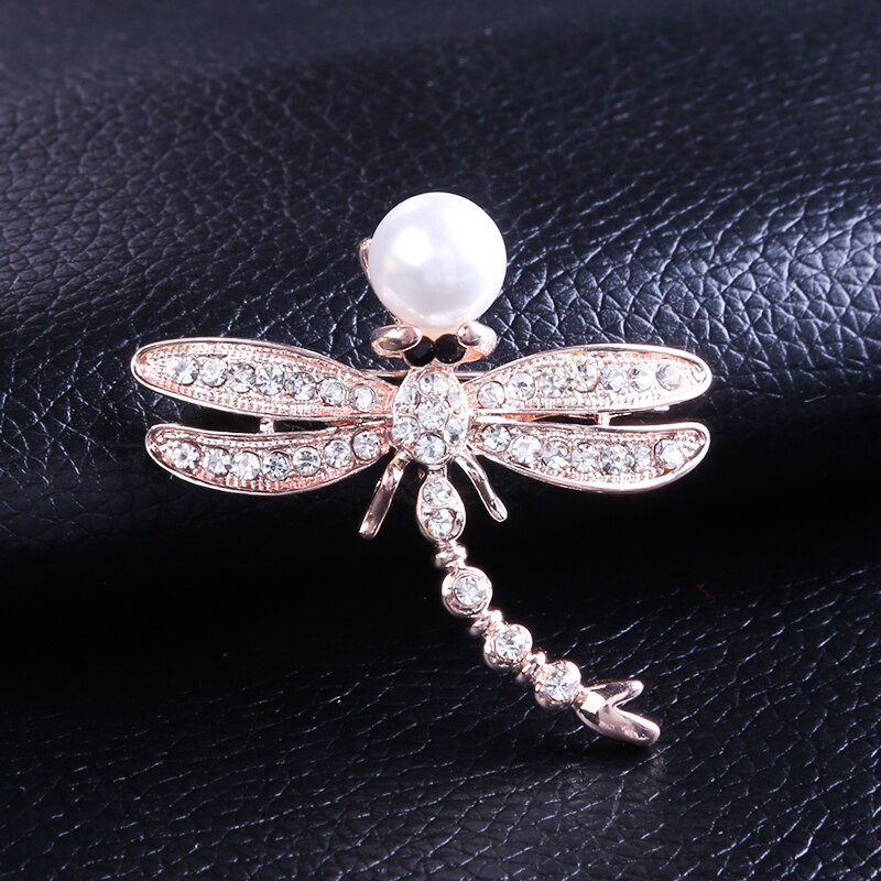 Ghim cài áo hình động vật chó/mèo/lạc đà/ong đính đá pha lê thời trang