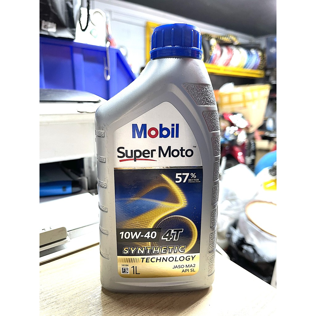 Nhớt xe số MOBIL SUPER MOTO 10W-40 4T NHẬP KHẨU SINGAPORE