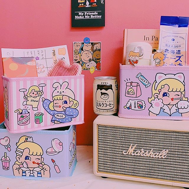 Thùng Vải Bé Gái Dễ Thương