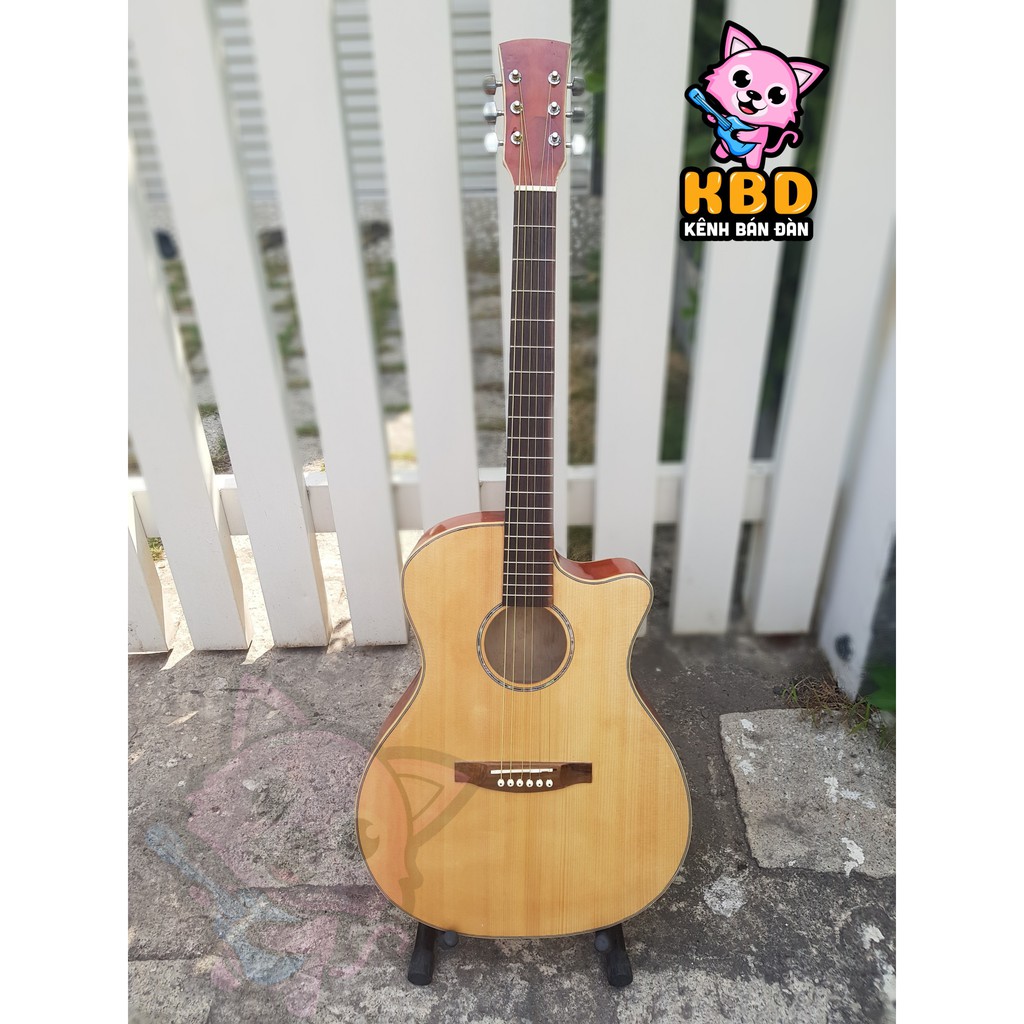 Đàn guitar Acoustic + 7 pick + Giáo trình hướng dẫn tập cho người mới